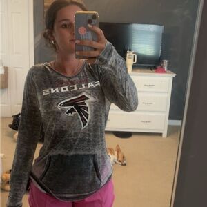 NFL Gray Atlanta Falcons Women's Hoodie